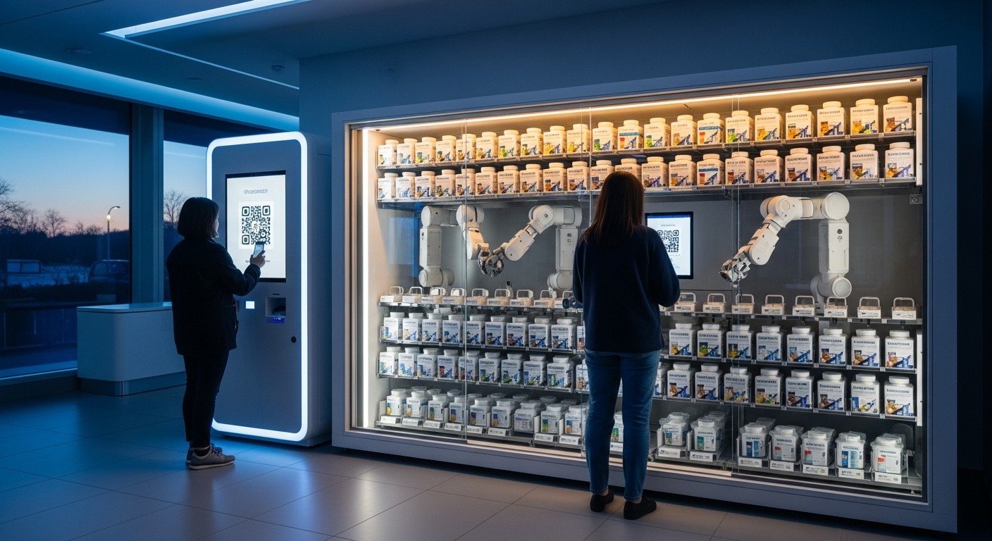 Automated robotic pharmacy system dispensing prescriptions in under 60 seconds