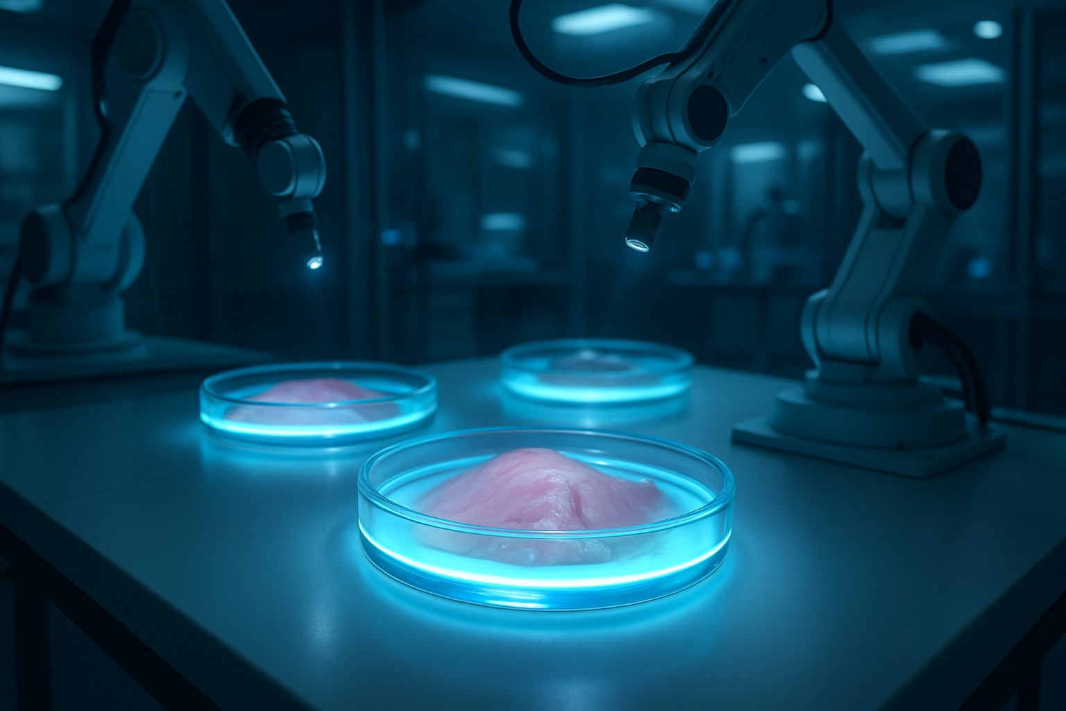 The YUNA feedback loop: AI predicts compounds, living skin tissue tests predictions, results feed back into the model